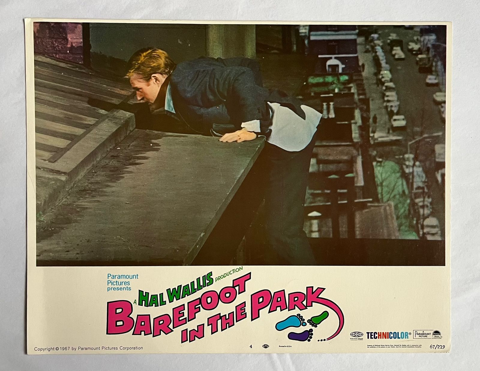 Barefoot In The Park   Original 1967 Lobby Card #4 photo furniture