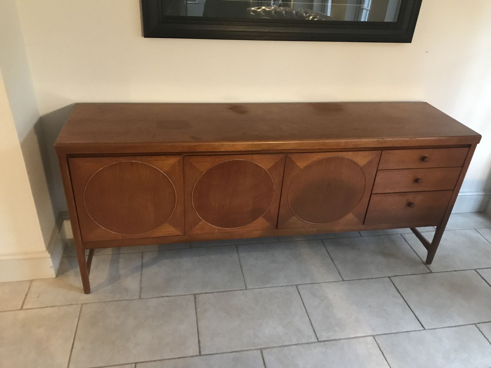 Nathan Circles Mid Century Sideboard photo vintage