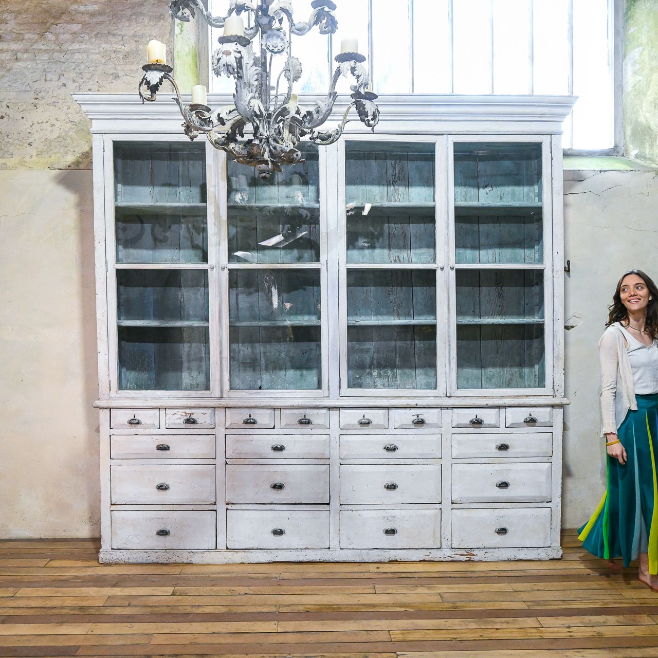 19th Century French Painted Glazed Bibliothèque Cabinet   Bookcase photo 14500.0