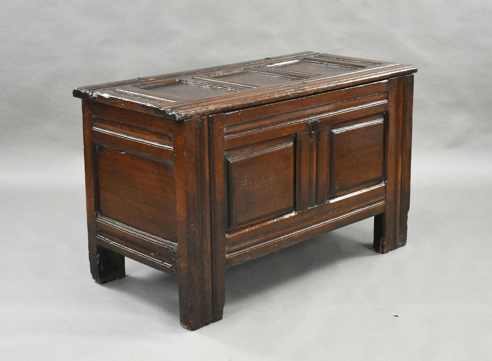 17th Century Oak Marriage Chest photo furniture