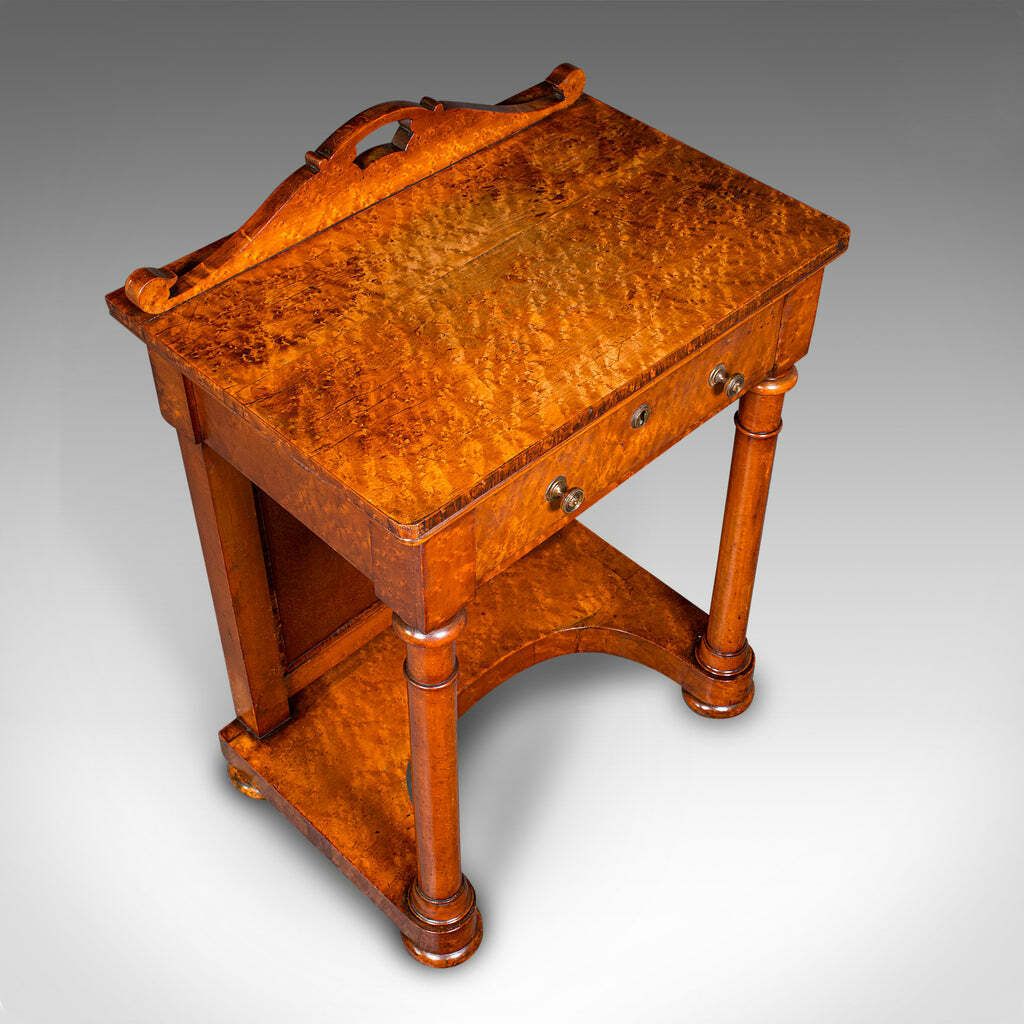 Antique Ship's Purser's Desk, English, Writing Table, Beidermeier, Victorian photo vintage