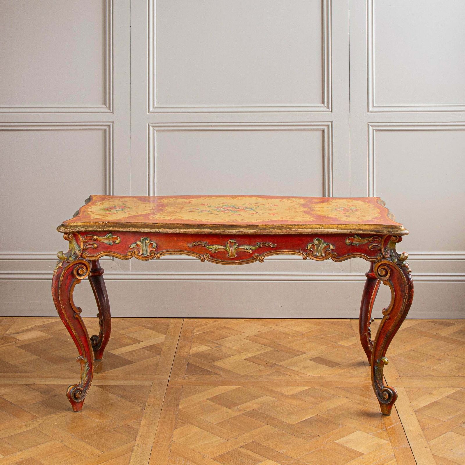 Late 19th Century Italian Rococo Table Painted In The Venetian Style photo 2900.0
