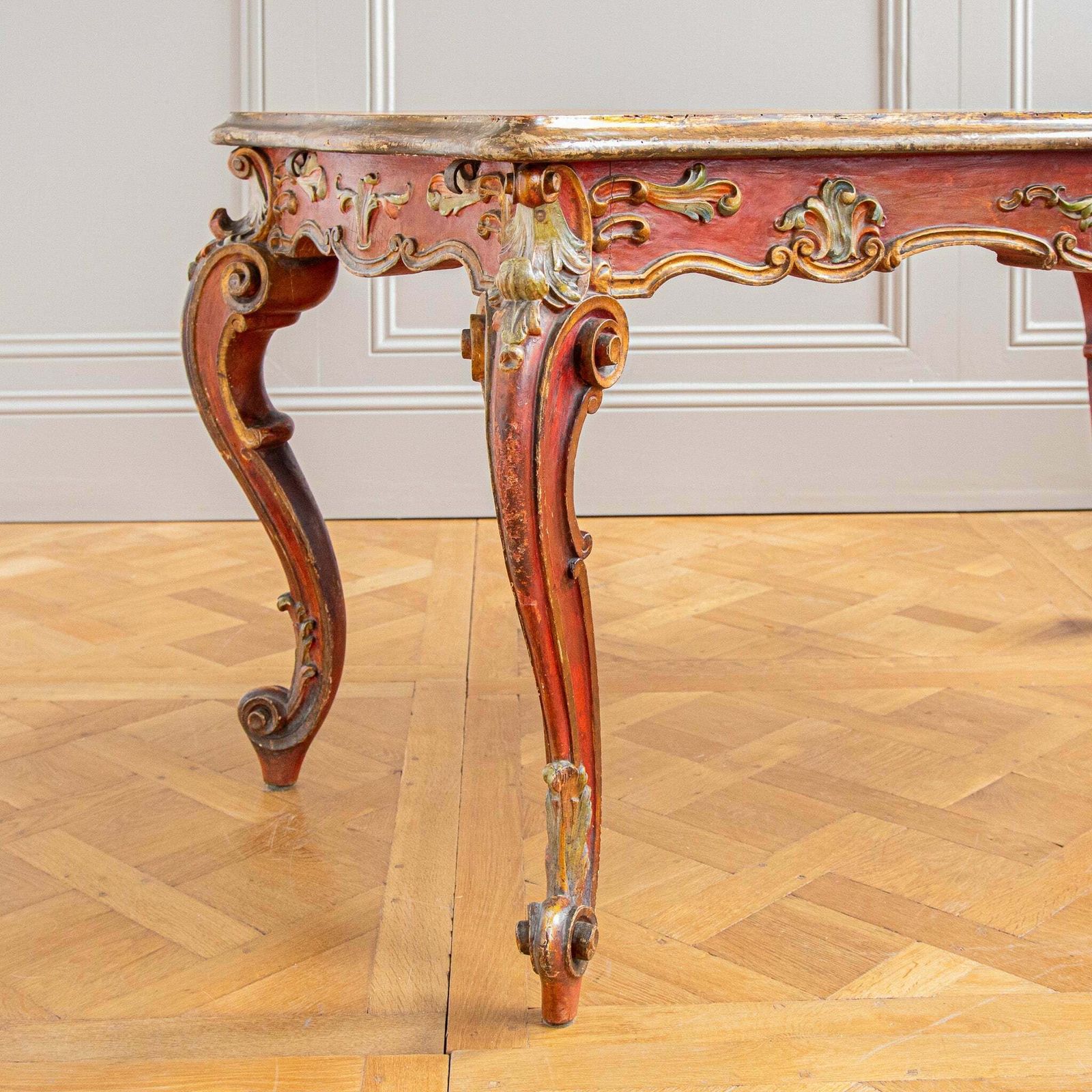 Late 19th Century Italian Rococo Table Painted In The Venetian Style photo buy