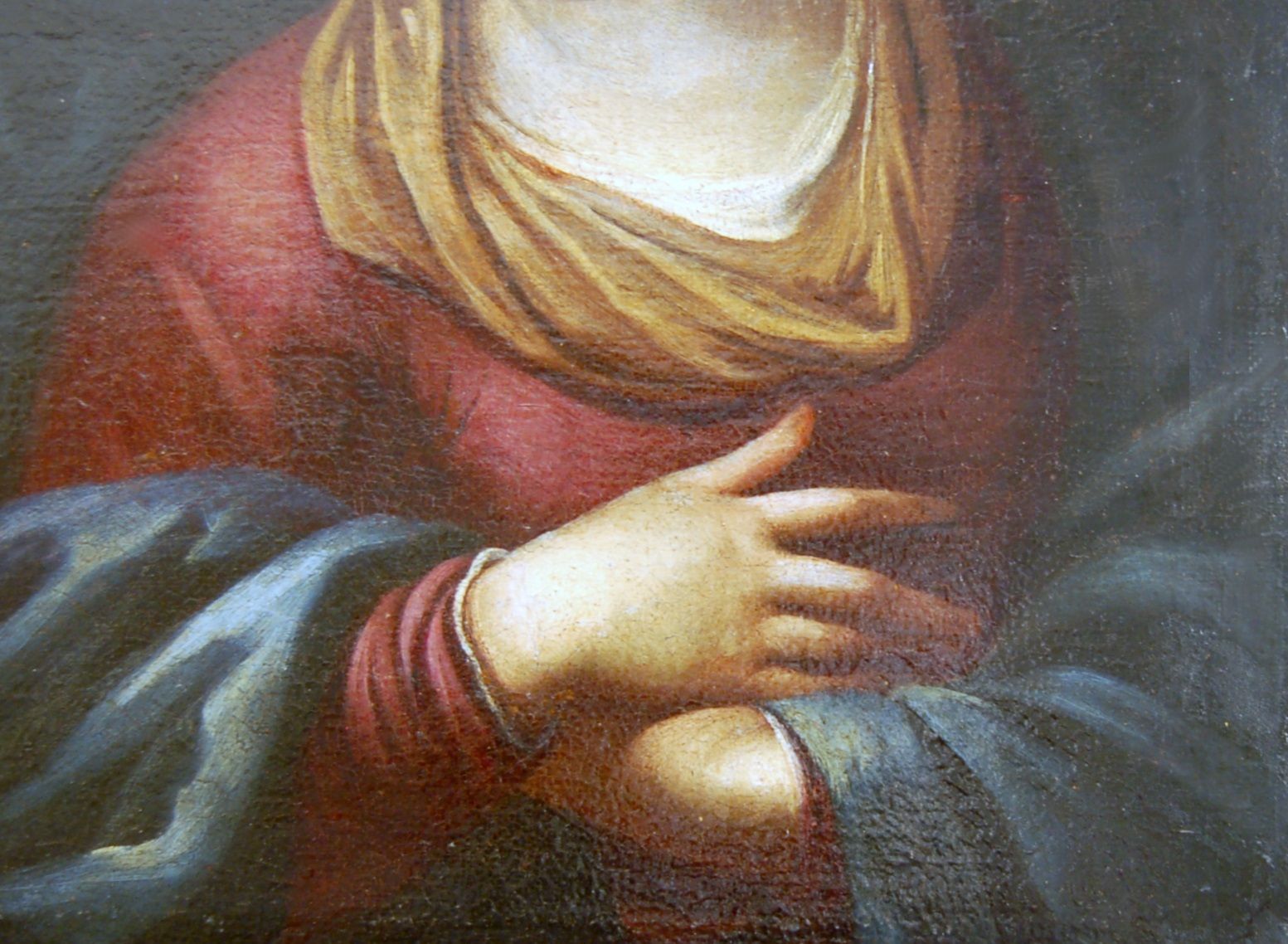 Italian School ( XVIII ) Oil On Canvas   Immaculate Virgin photo Art