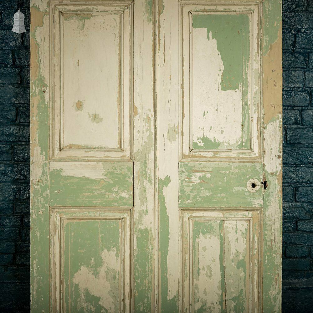 Home Fixtures Pine Paneled Door, 6 Moulded Panel White Painted photo
