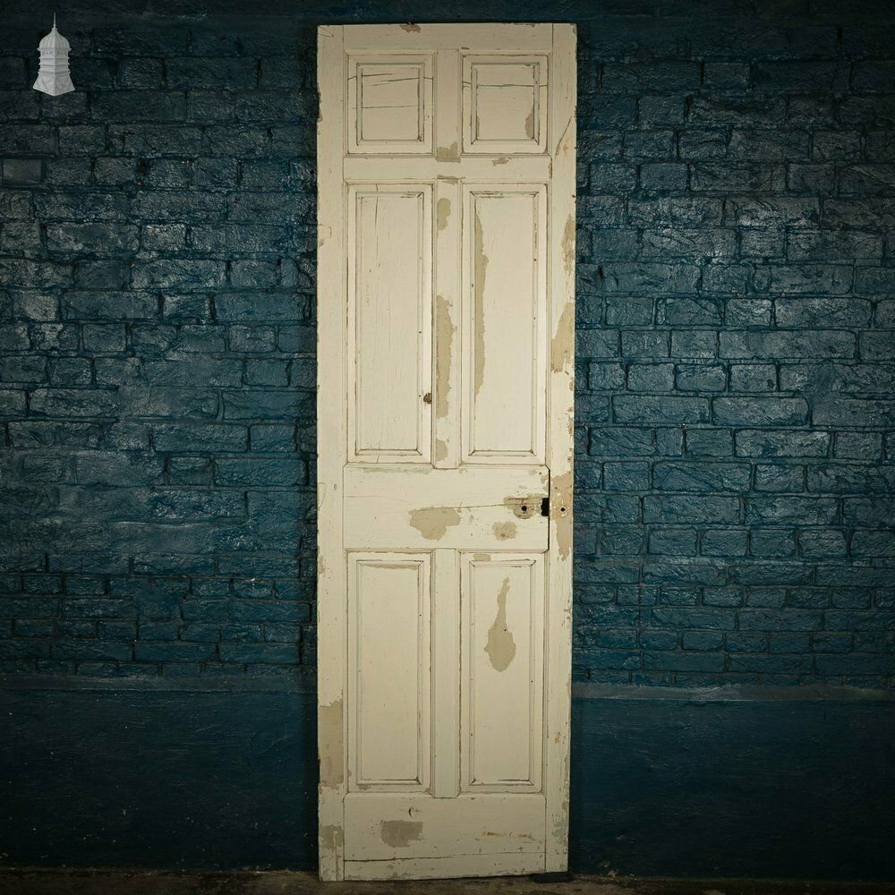 Pine Paneled Door, 6 Moulded Panel White Painted photo buy