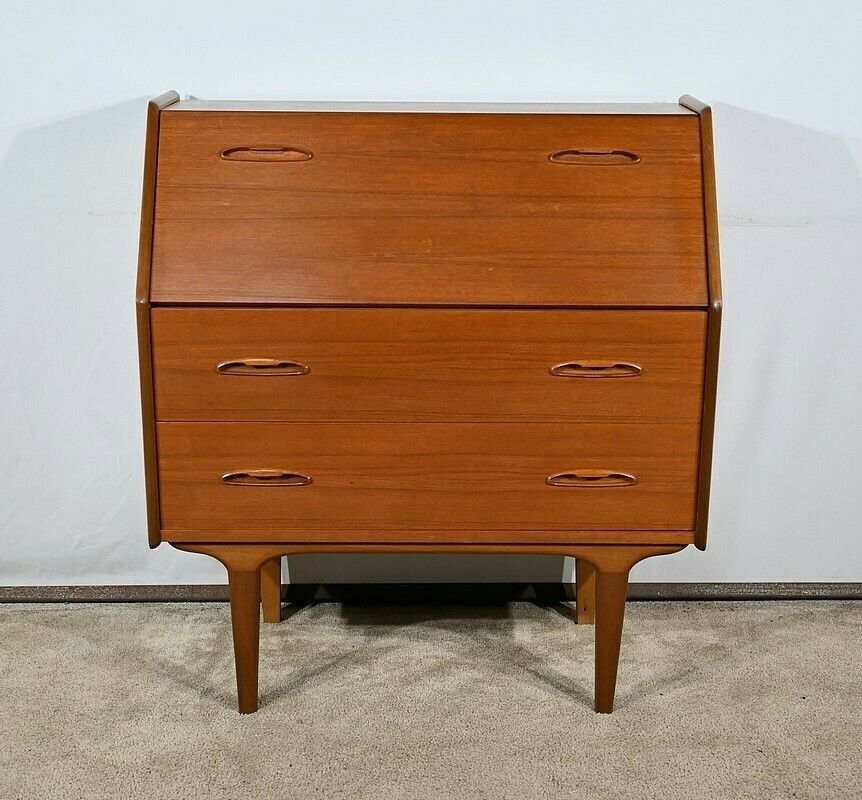 Secretary In Teak, Stamped Lb Kofod Larsen, Denmark – 1960 photo furniture
