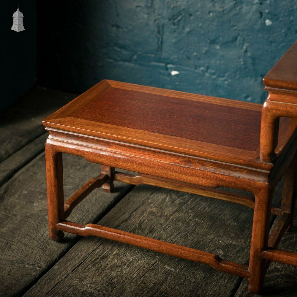 Oriental Multi Tiered Hardwood Display Stand photo for sale