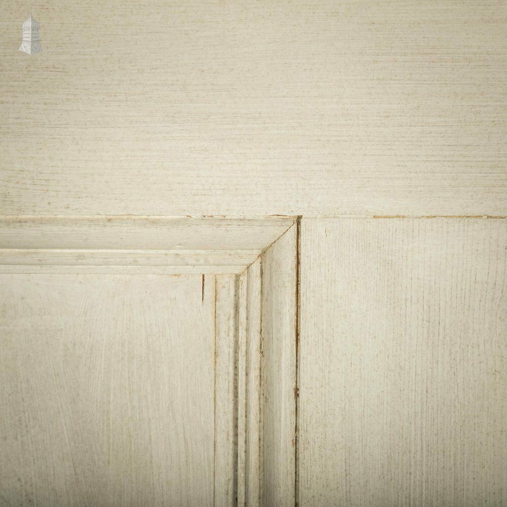 Pine Paneled Door, 6 Moulded Panel White Painted 20th C photo vinterior