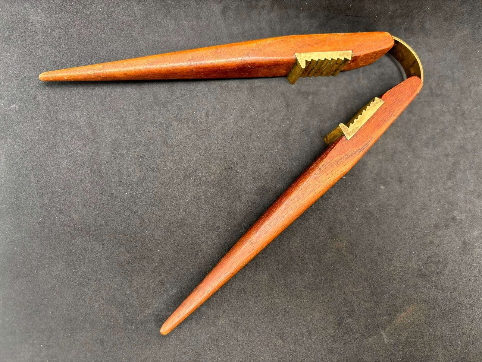 Nutcracker Teak Bronze Danish Design By Poul Knudsen Scandinavian Design Barware Mid Century Modern Gift For Him Teak Wooden Esa Denmark photo vintage