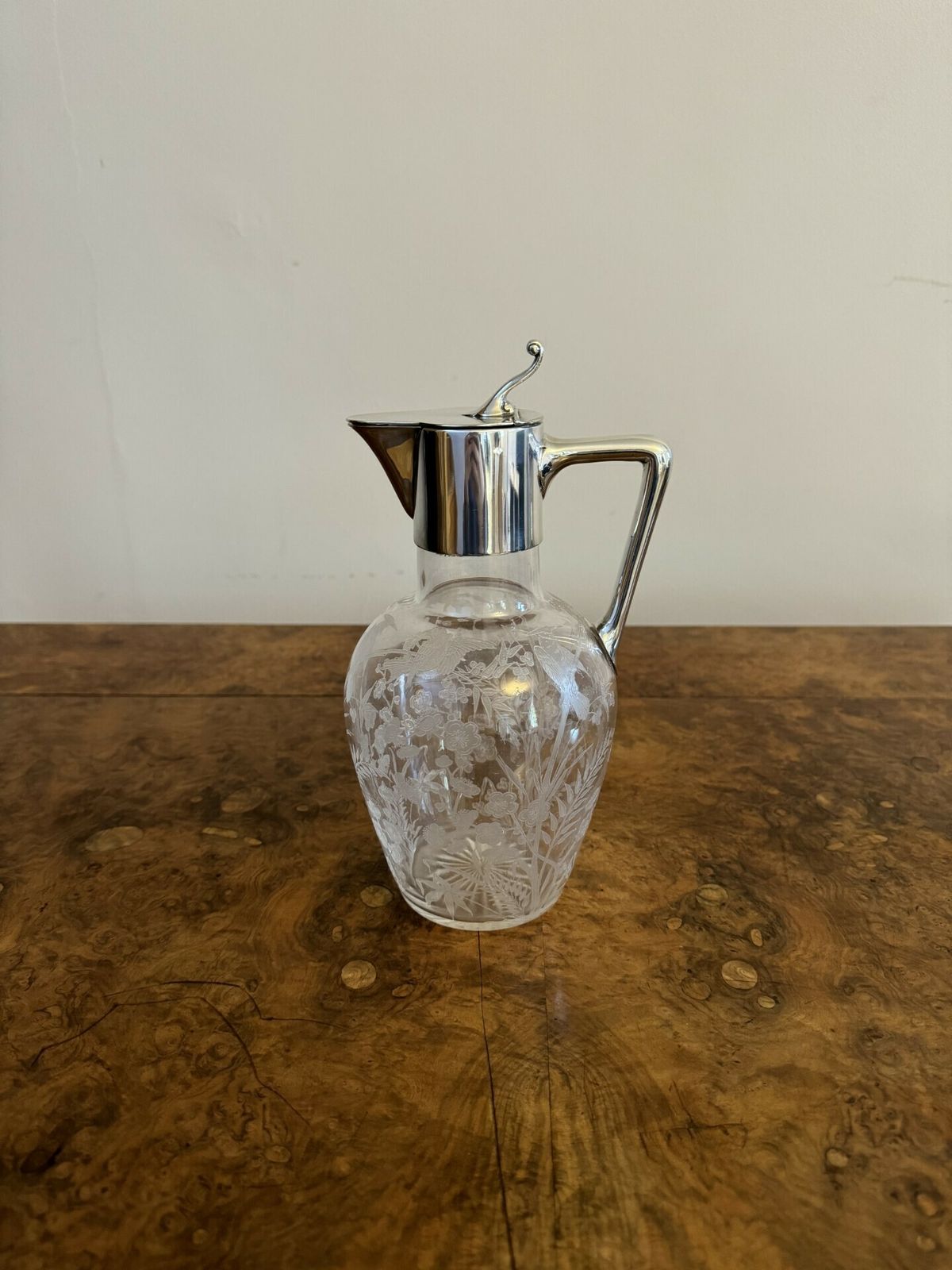 Wonderful Quality Antique Silver Plated Claret Jug photo for sale