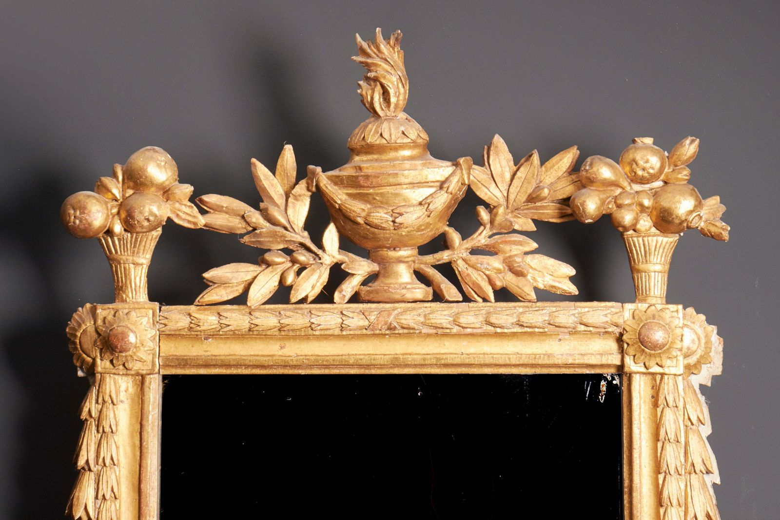 18th Century French Neoclassical Giltwood Mirror photo furniture