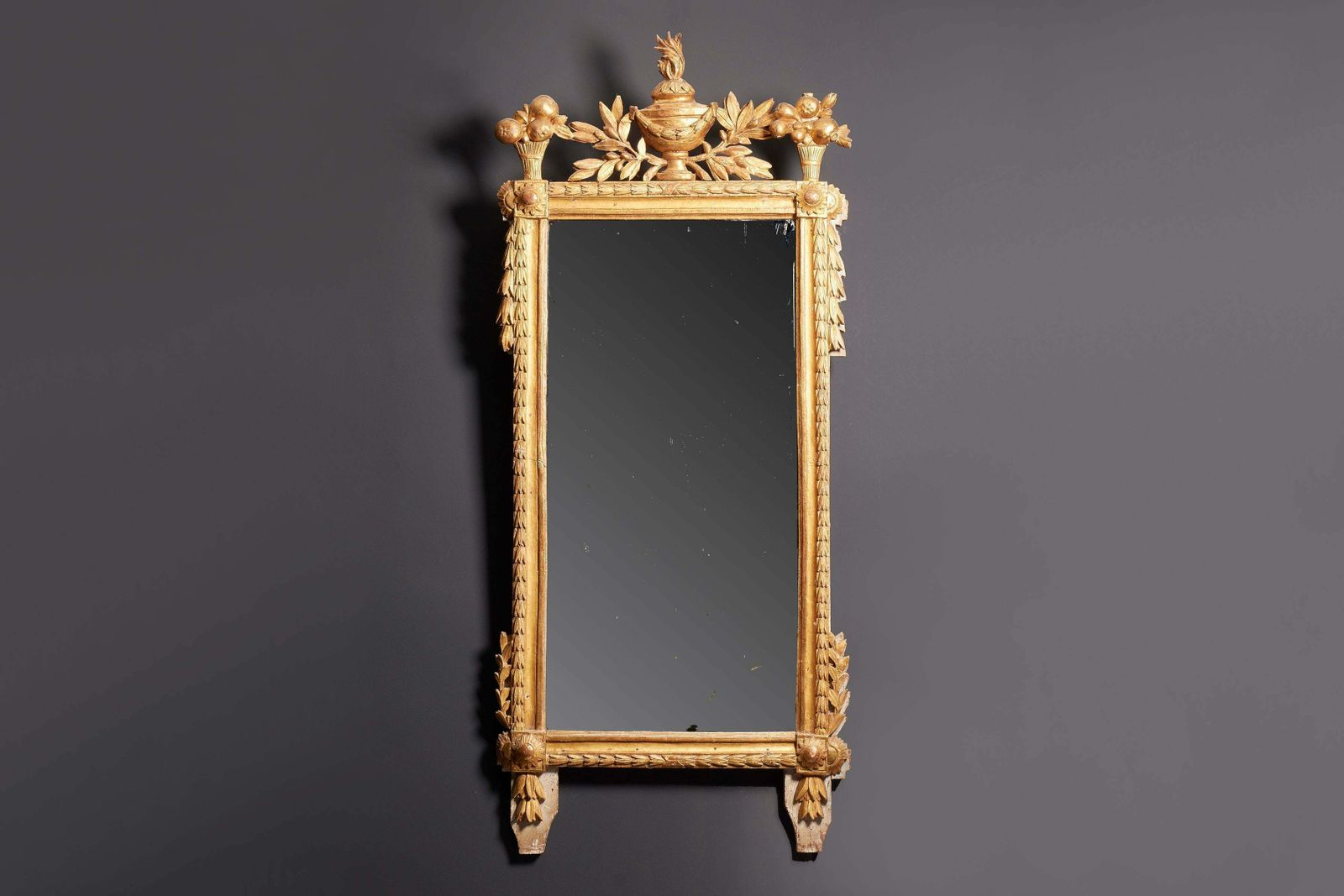 18th Century French Neoclassical Giltwood Mirror photo Home Decor