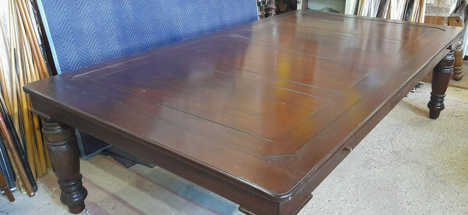 7ft Vintage Rollover Billiards Dining Table photo for sale