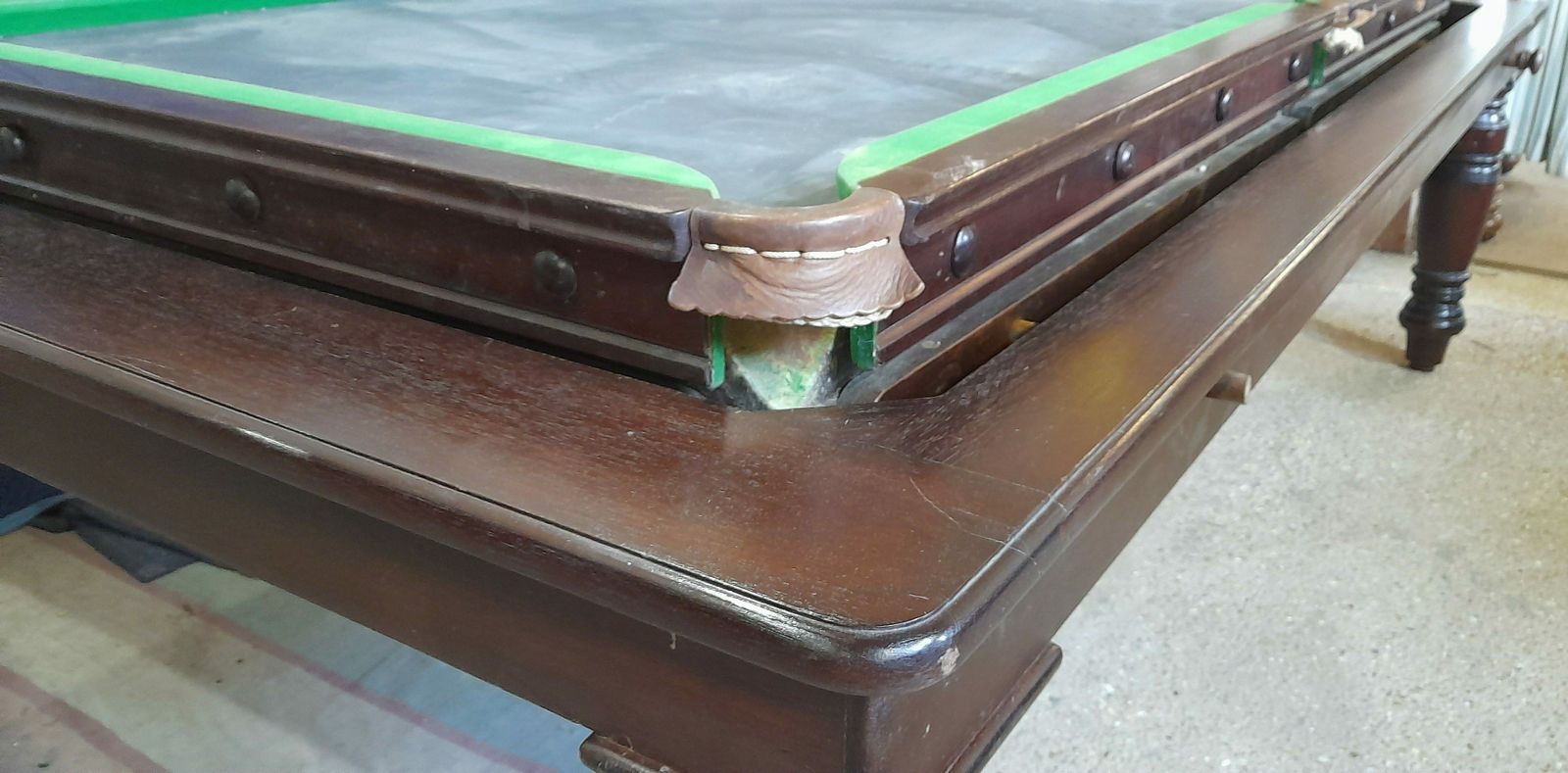 7ft Vintage Rollover Billiards Dining Table photo 4895.0
