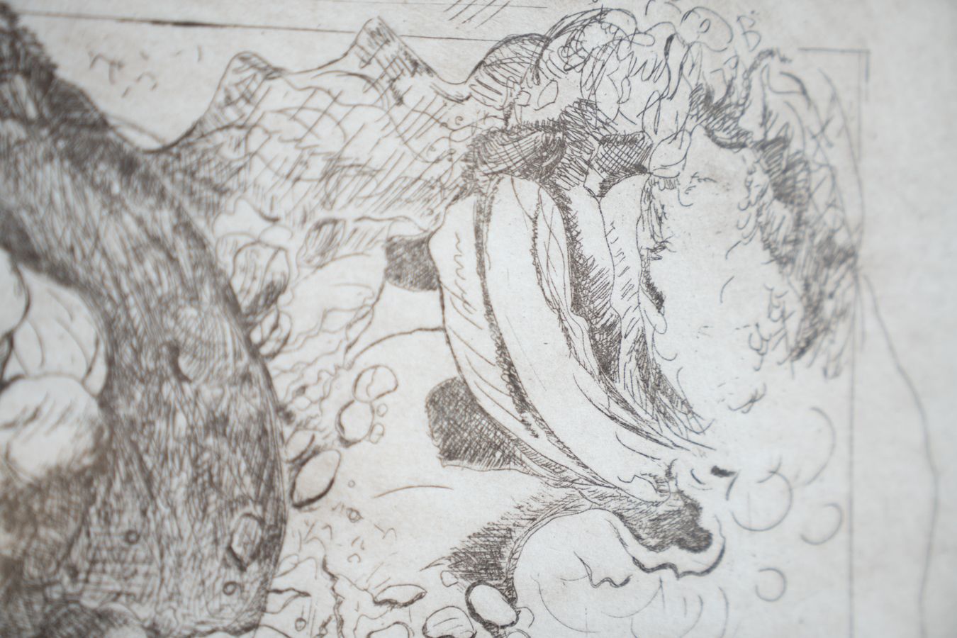 photo furniture Pair Of Paintings In Original Ink, Signed, 1970 1980