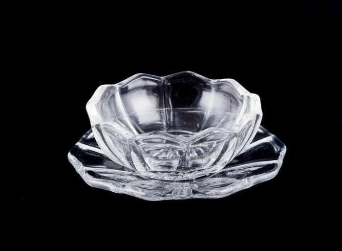 Fåglavik Glasbruk (1874 1980)  Sweden  Five Glass Salt Cellars  Mid 20th C. photo vinterior