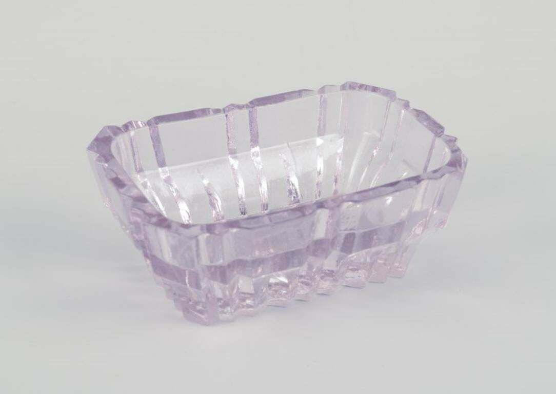 Fåglavik Glasbruk, Sweden. Four Salt Cellars In Blue And Purple Glass. photo Home Decor