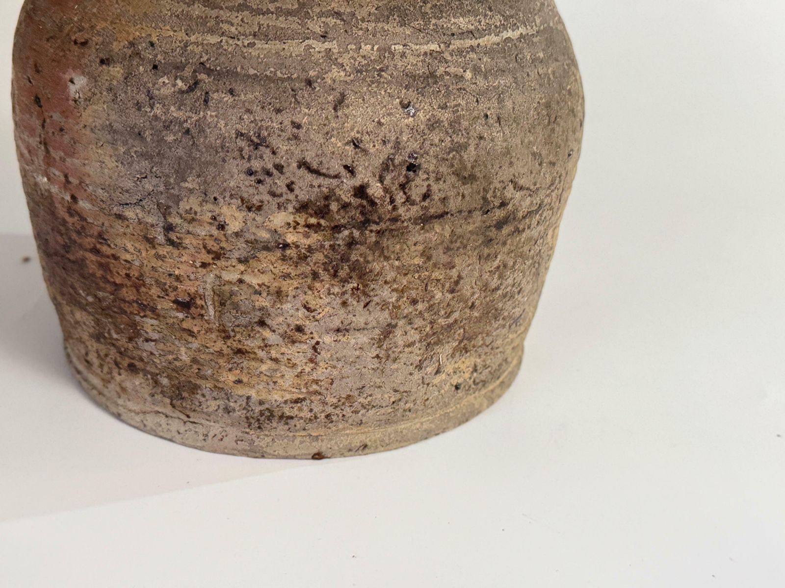 Japanese Style Stoneware Pottery Jug Pitcher With Amazing Glaze 19th France photo 472.0