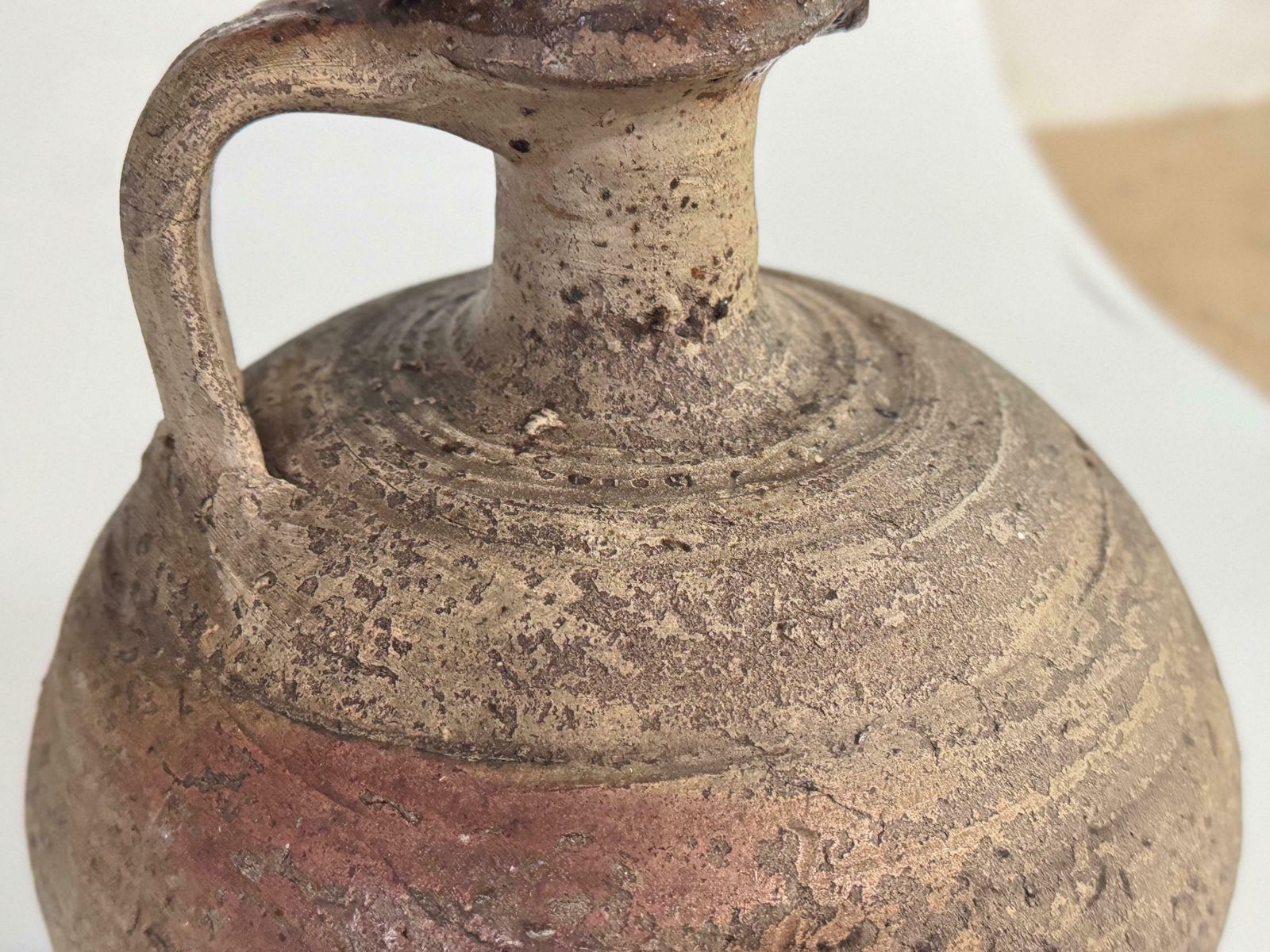 Japanese Style Stoneware Pottery Jug Pitcher With Amazing Glaze 19th France photo buy