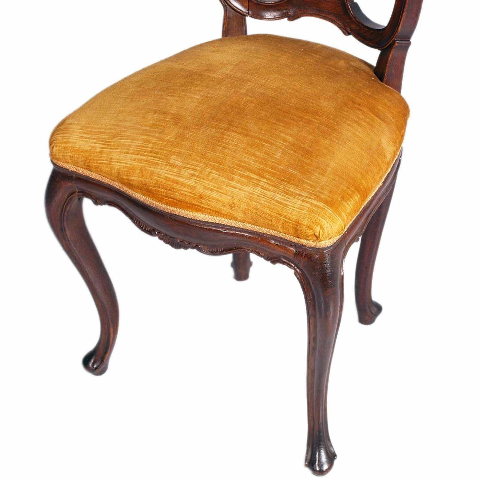 Antique Venice Walnut Four Louis XVI Chairs , Still Usable, By Vincenzo Cadorin photo 3469.0