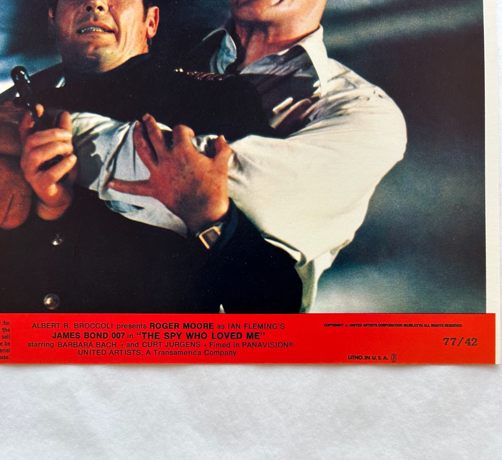 James Bond The Spy Who Loved Me   Original 1977 Lobby Card #2 photo for sale