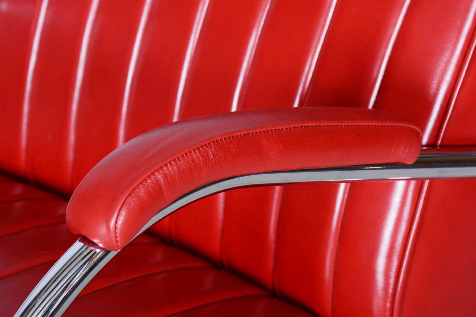 Restored Bauhaus Pair Of Armchairs, By Hynek Gottwald, Leather, Czech, 1930s photo for sale