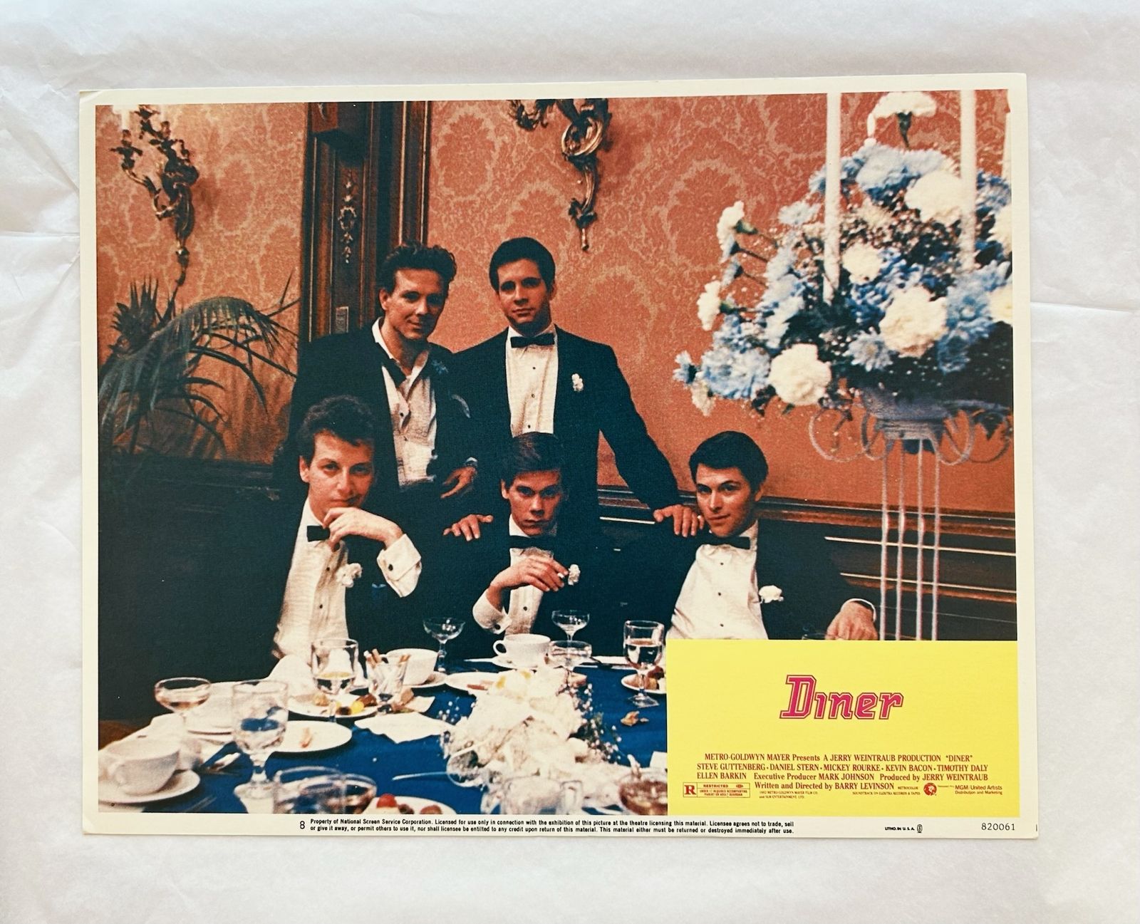 Diner Original 1982 Lobby Card #8 photo furniture