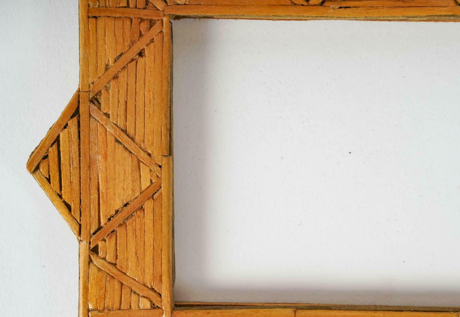 Early 20th Century Folk Art Match Photo Frame. photo for sale
