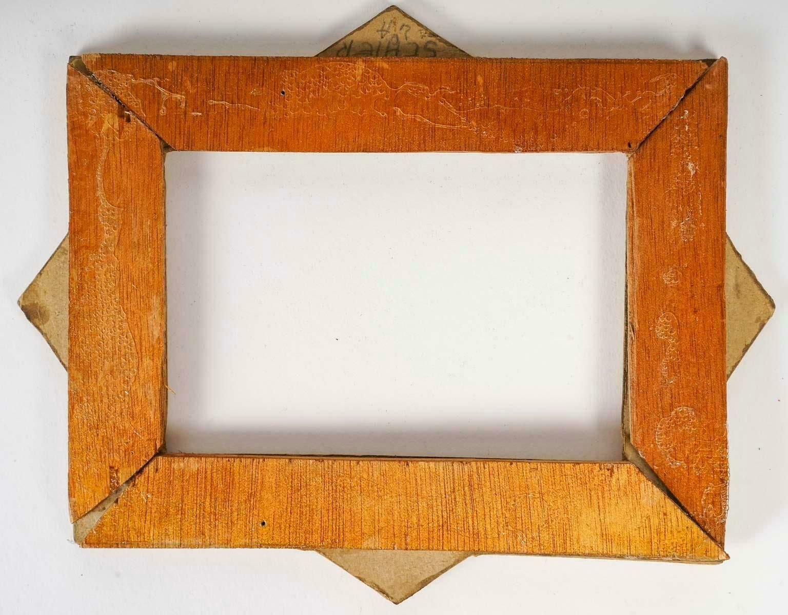 Early 20th Century Folk Art Match Photo Frame. photo 200.85