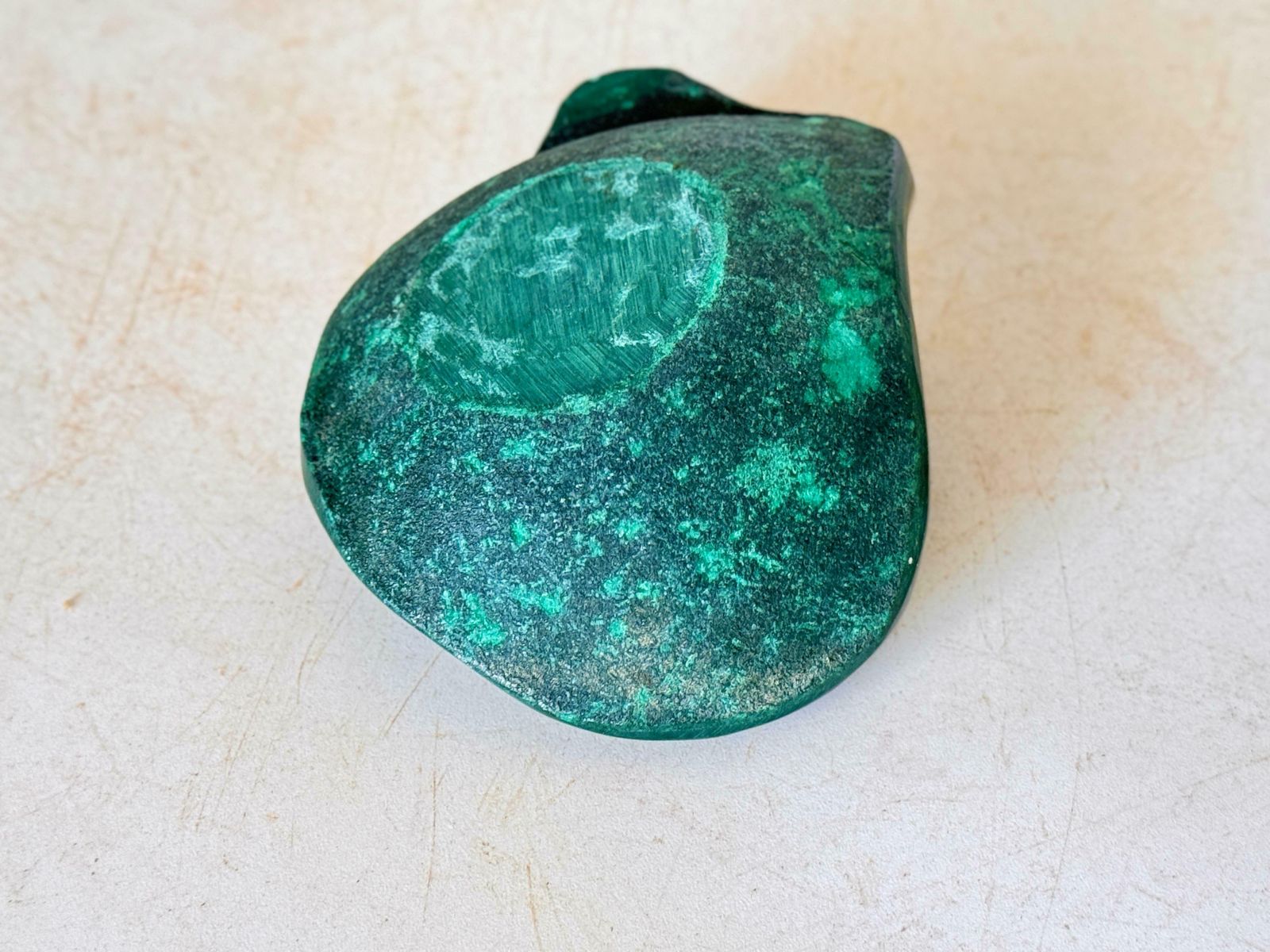 Small Malachite Ashtray Desk Accessory Green Color Africa 20th Century photo Home Decor