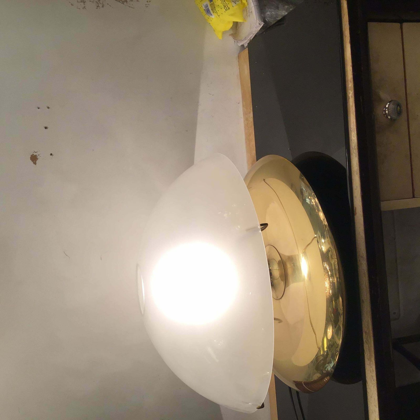 photo furniture Ludovico Diaz De Santilana “ Medusa” Table Lamp Brass Glass 1960 Italy