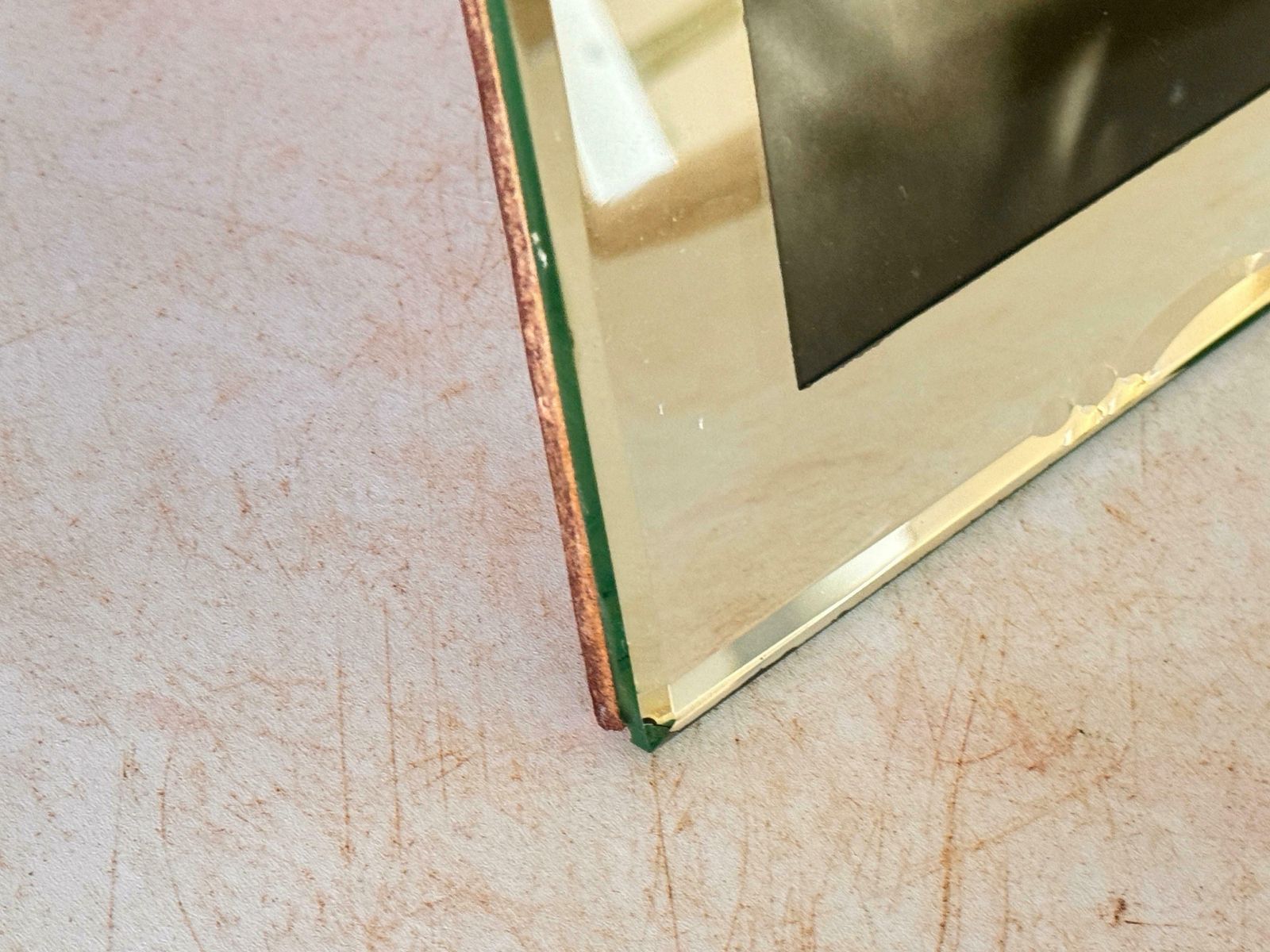 Art Deco Picture Frame In Bevelded Mirror France Circa 1935 Green Color photo buy