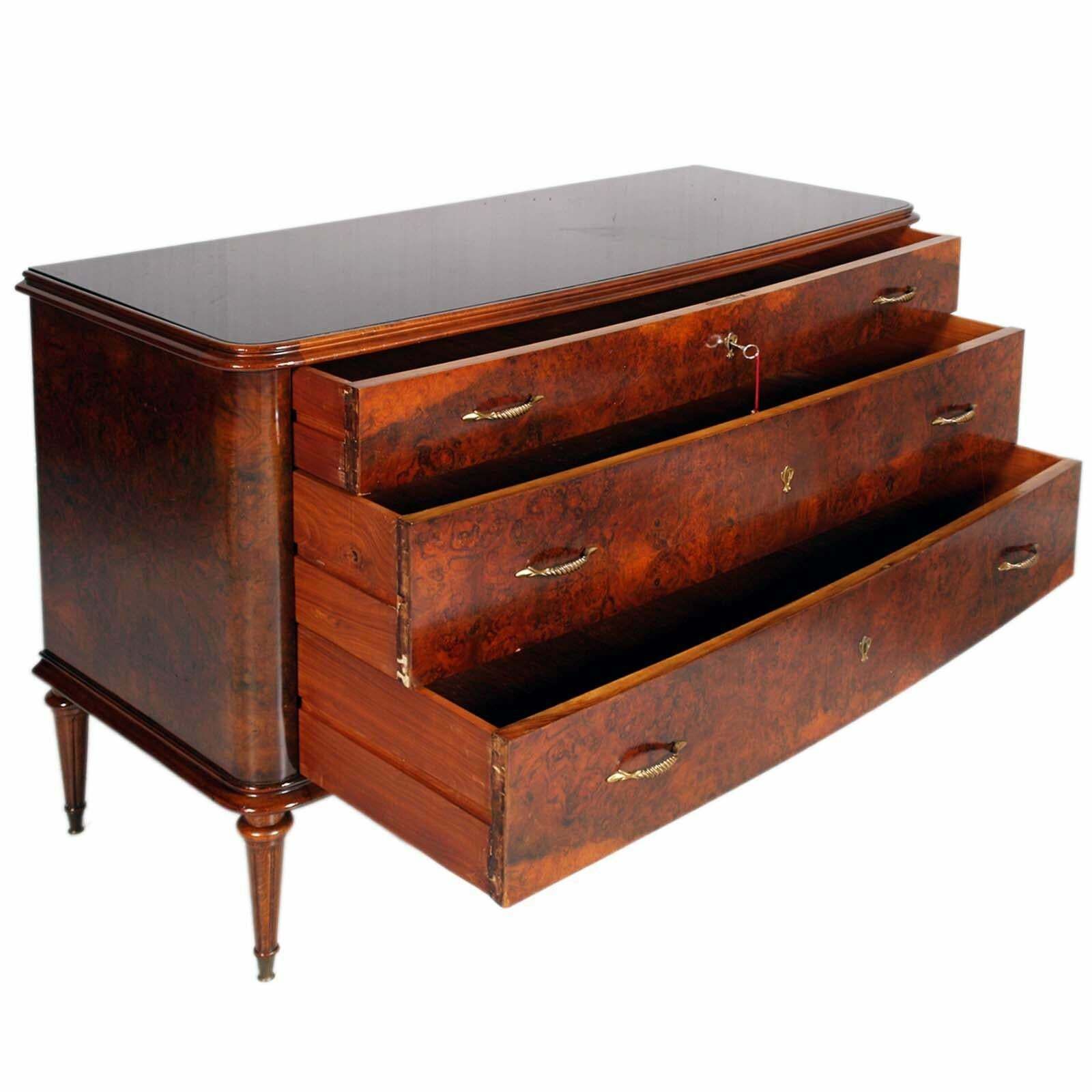 Art Deco Chest Of Drawers , Walnut Root By Paolo Buffa For Permanente Mobili Cantù photo 7050.0