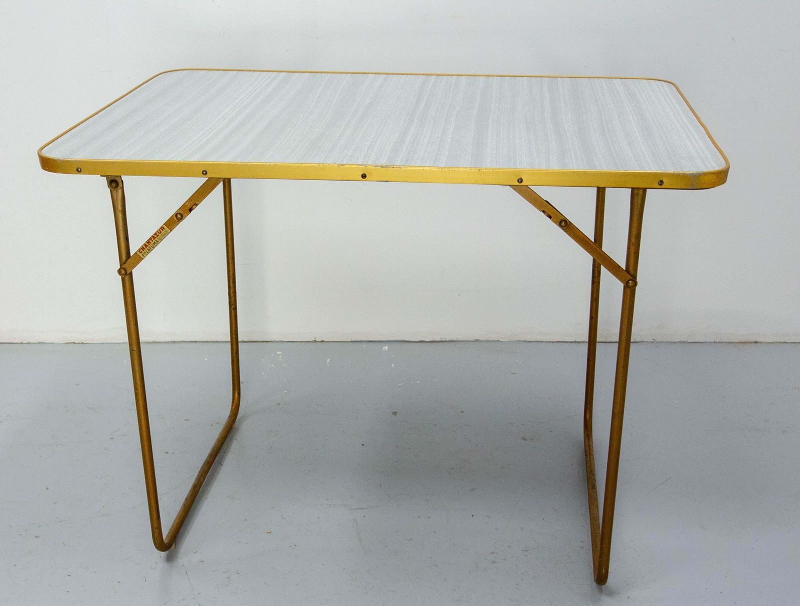 photo buy French Set Folding Camping Four Chairs And Table Patio Garden Mid Century