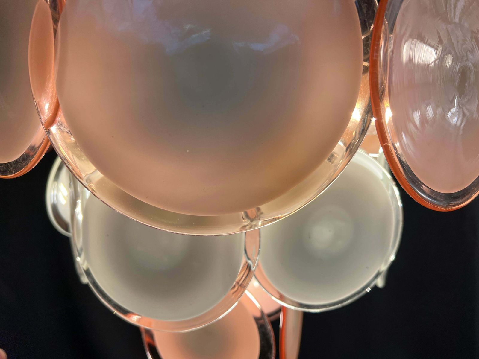 Set Of Four Murano Chandeliers By Vistosi photo vintage