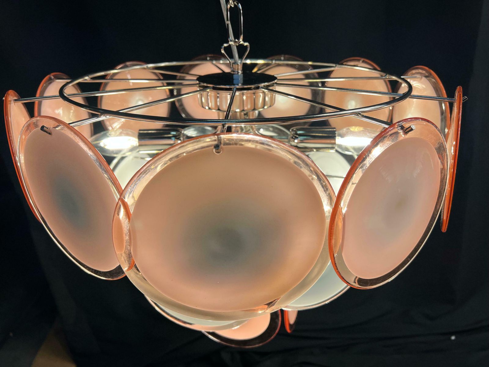 photo vinterior Set Of Four Murano Chandeliers By Vistosi