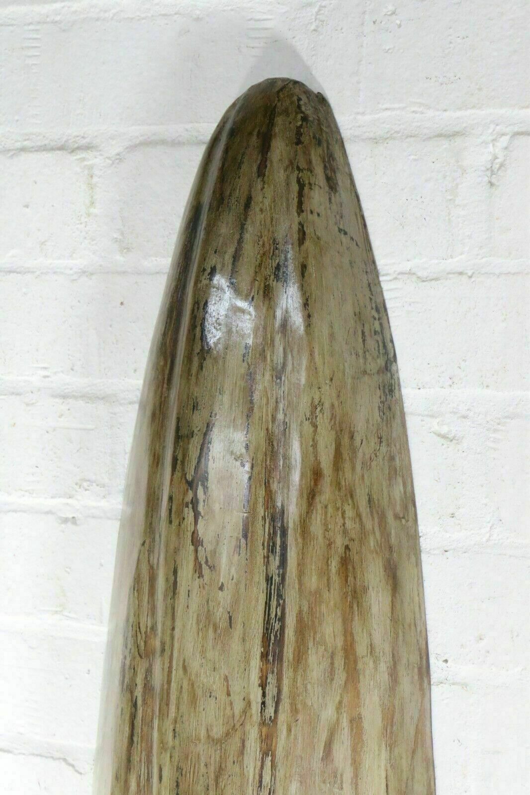 Long African Carved Ceremonial Face Mask Vintage Sculpture Hand Carved Zulu photo for sale