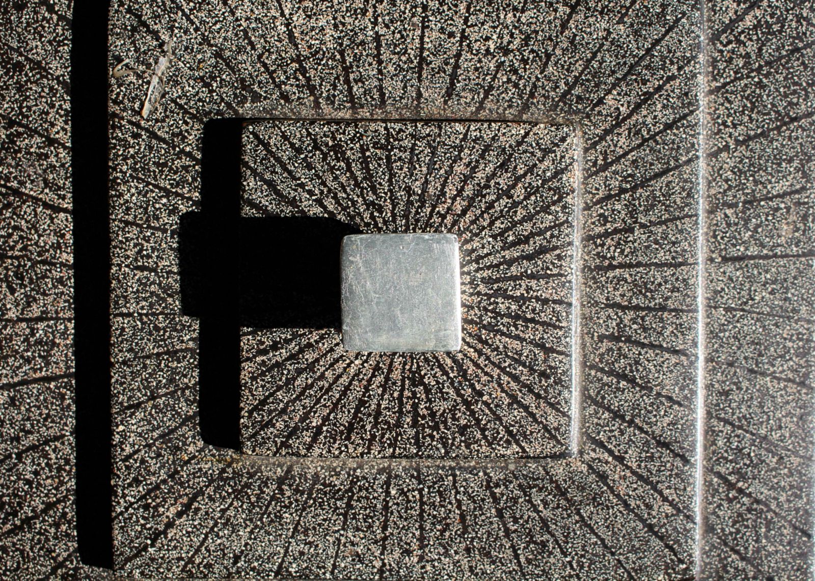 2495.0 Eggshell Lacquered Box & Cover In The Form Of A House By Artist Thierry Voeltzel photo