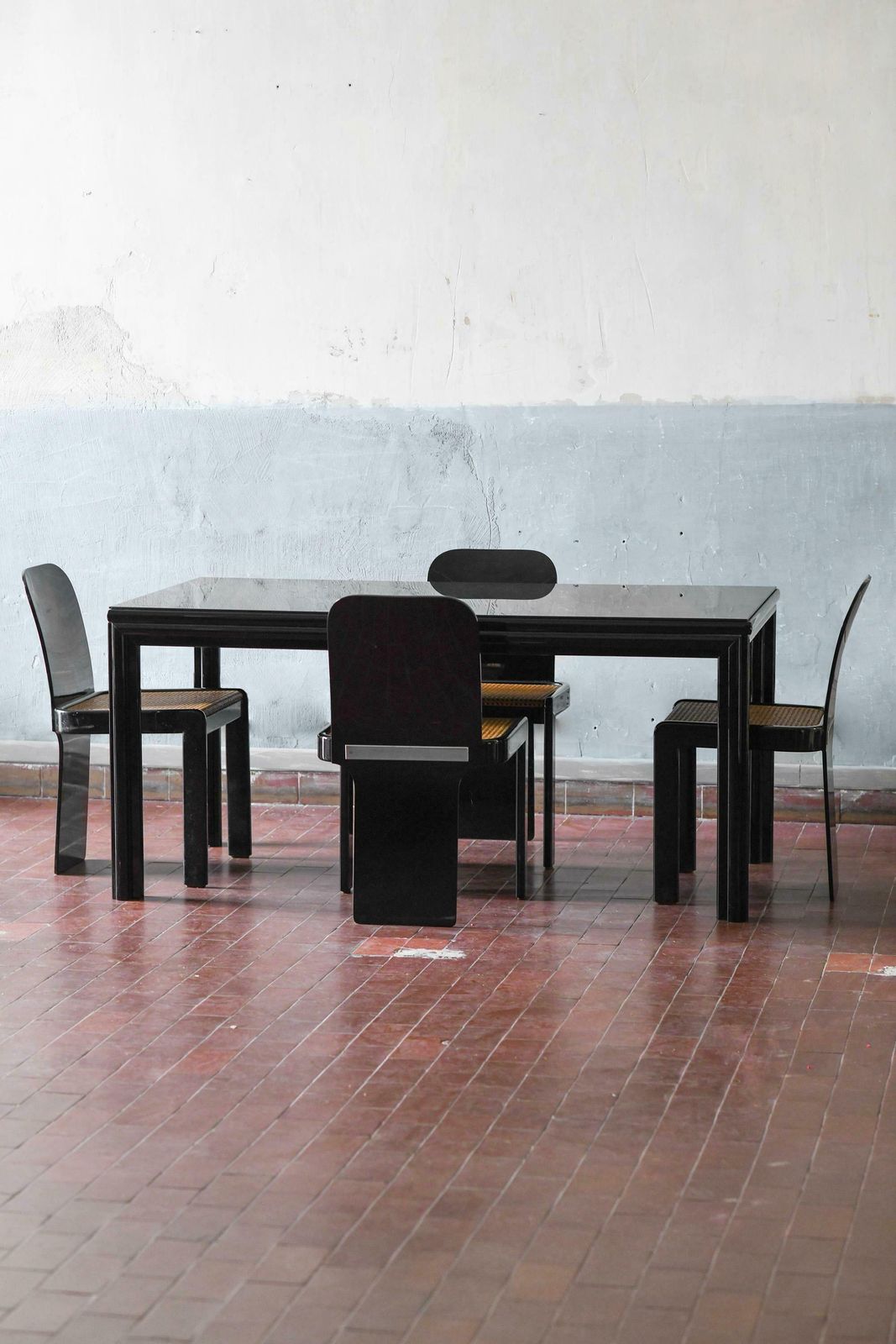 Dining Set: Table + 4 Chairs By Pierluigi Molinari For Pozzi Milano, 1960 photo furniture