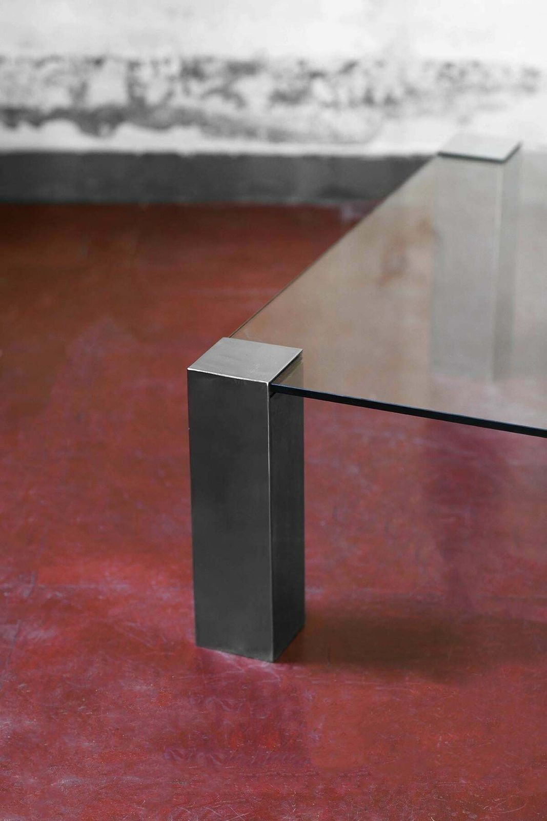 Coffee Table In Chromed Metal And Dark Glass In The Style Of Willy Rizzo. photo for sale