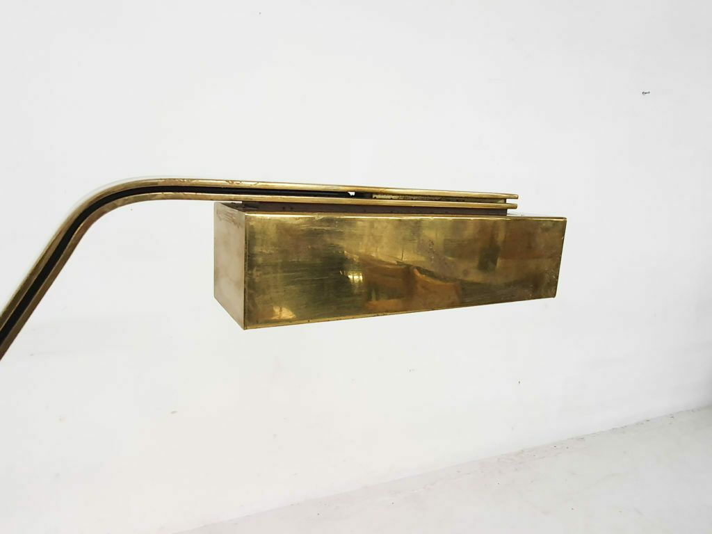 photo furniture Heavy Brass Design Floor Lamp By Cassella, U.S.A. 1980's