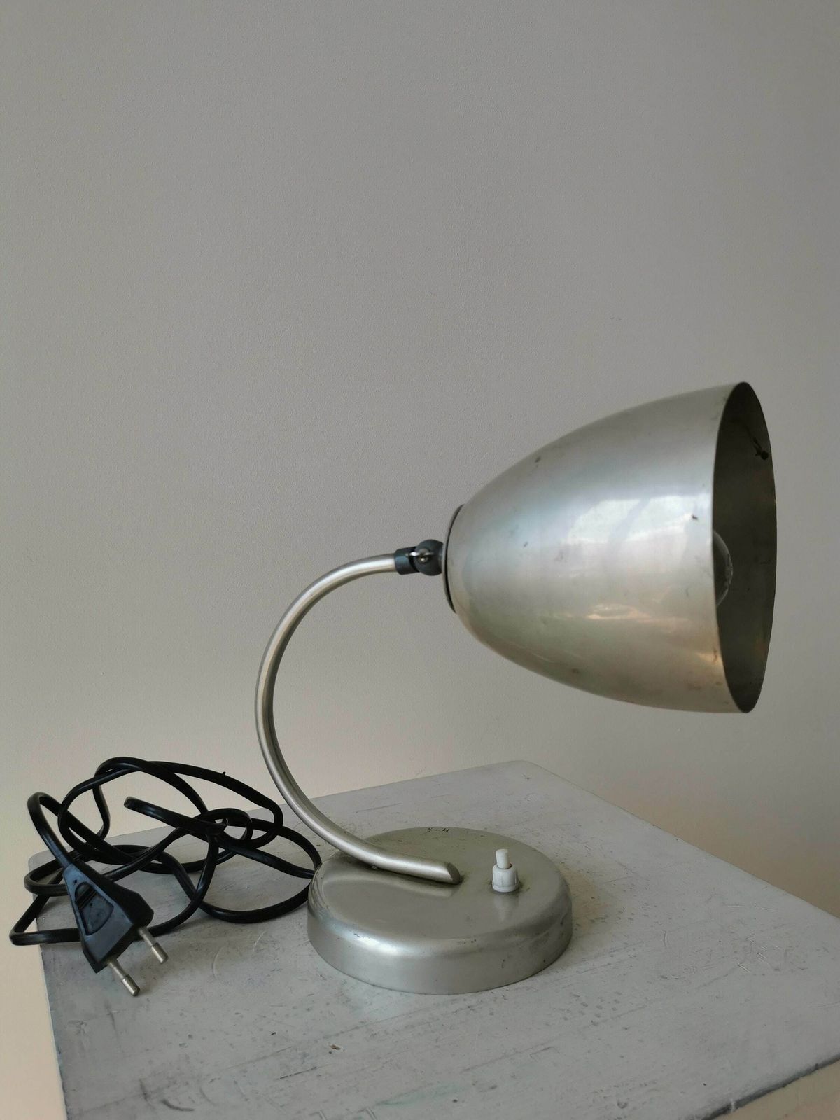 Vintage Table Lamp / 1970 Retro Light / Varnish Table Lamp / Mid Century / Gift / Nightstand Lamp / Desk Lamp photo for sale