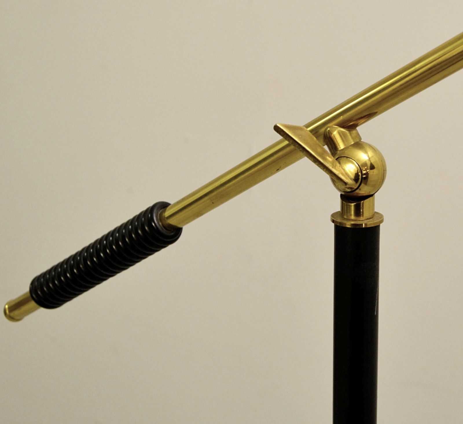 Stilnovo Floor Lamp With Marble Base And Brass Arm, 1950s photo 2350.0