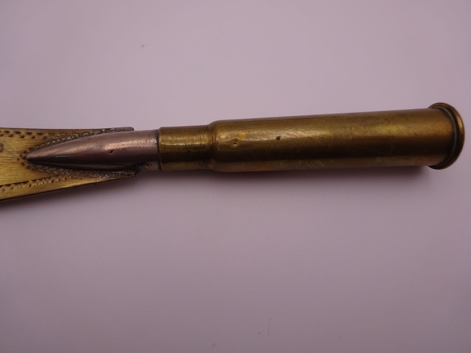 Two Antique Brass Letter Openers (Trench Art And Kukri Knife) photo buy