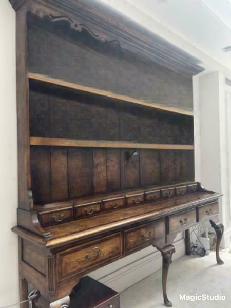 18th Century Antique Oak Kitchen Dresser photo Furniture