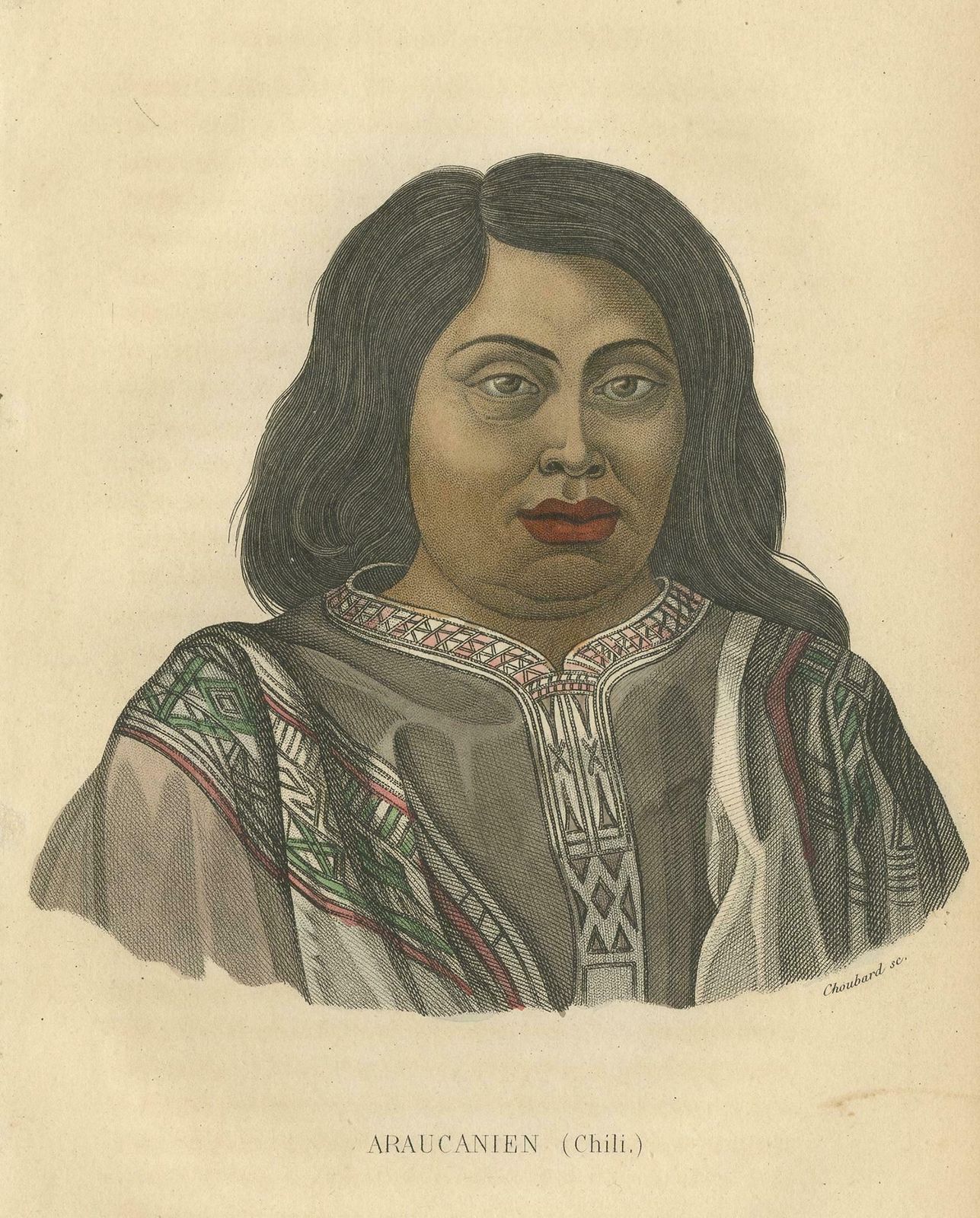Antique Print Of A Native Of Araucanía By Prichard, '1843' photo for sale