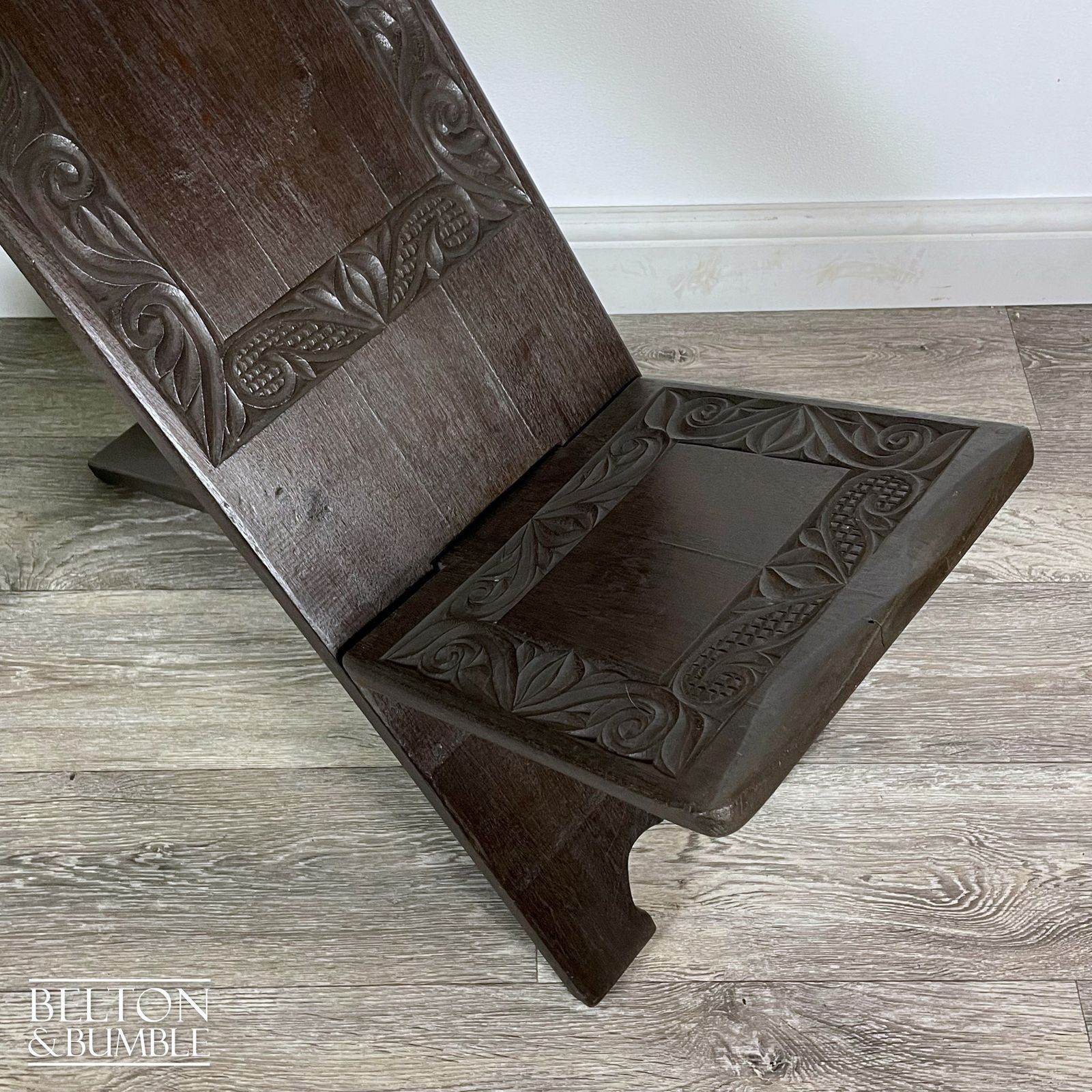 Carved African Palaver Chair photo 245.0