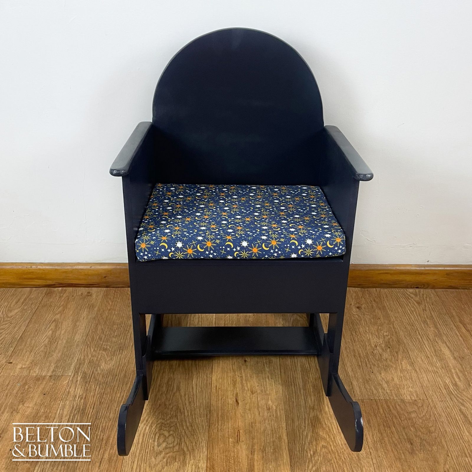 Small Child’s Rocking Chair In Navy photo for sale