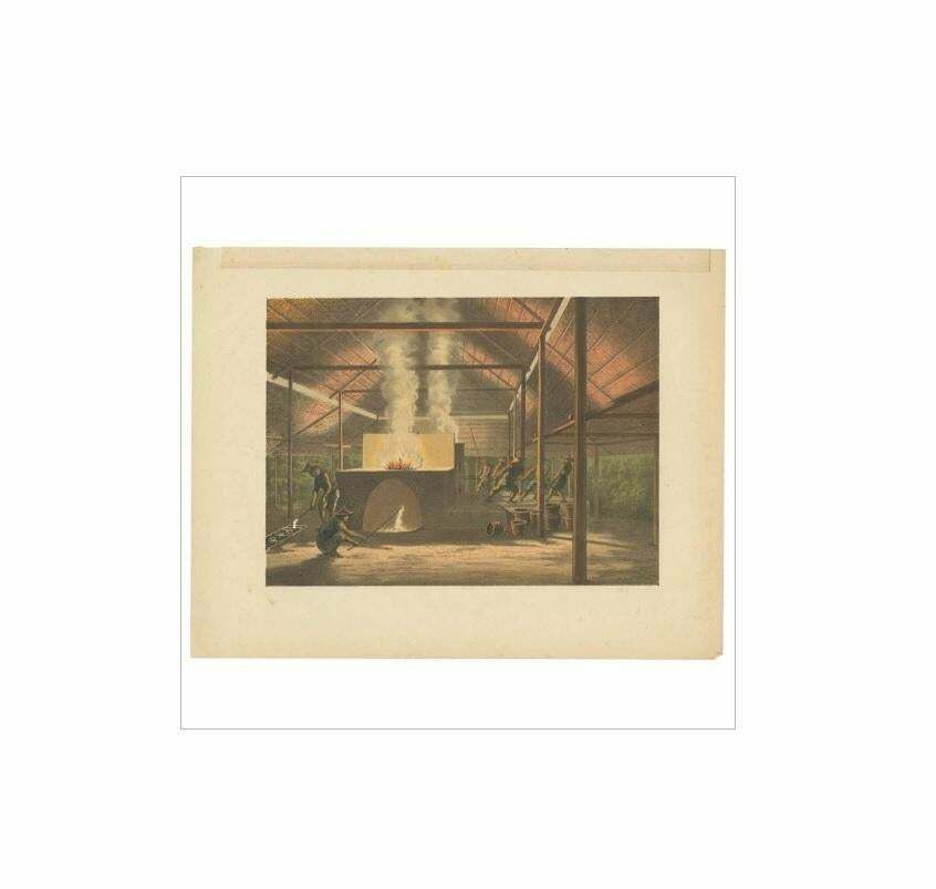 Antique Print Of Tin Casting In Indonesia By M.T.H. Perelaer, 1888 photo for sale